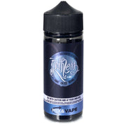 A 100ml bottle of Ruthless brand Antidote on Ice e-liquid with a label indicating it is a Cloud Chaser Vape Juice with 0mg nicotine.